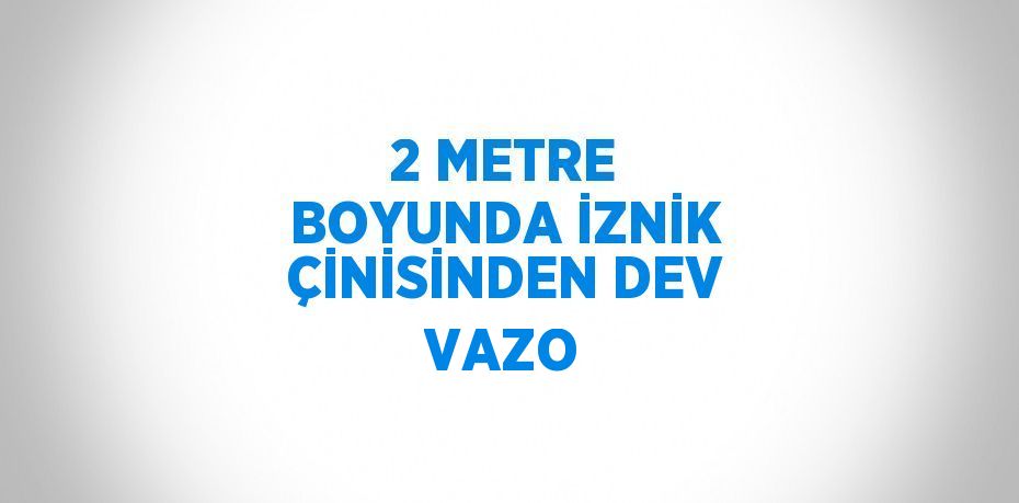 2 METRE BOYUNDA İZNİK ÇİNİSİNDEN DEV VAZO