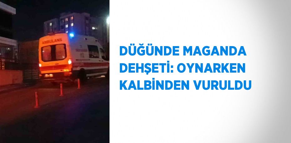 DÜĞÜNDE MAGANDA DEHŞETİ: OYNARKEN KALBİNDEN VURULDU