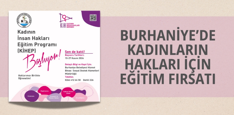 BURHANİYE’DE  KADINLARIN HAKLARI İÇİN EĞİTİM FIRSATI