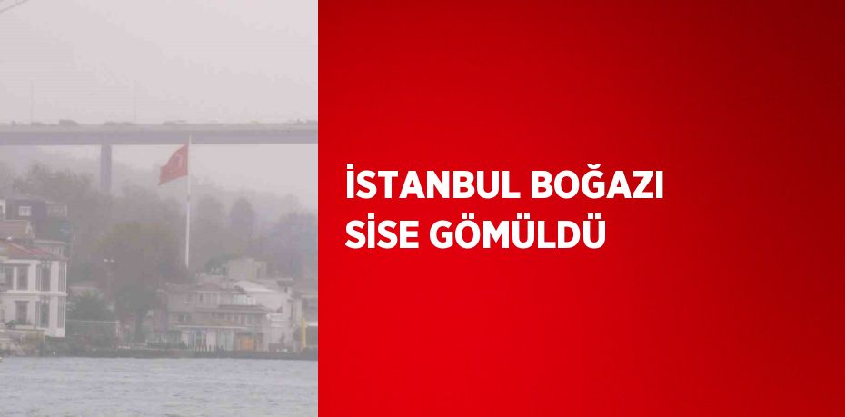 İSTANBUL BOĞAZI SİSE GÖMÜLDÜ