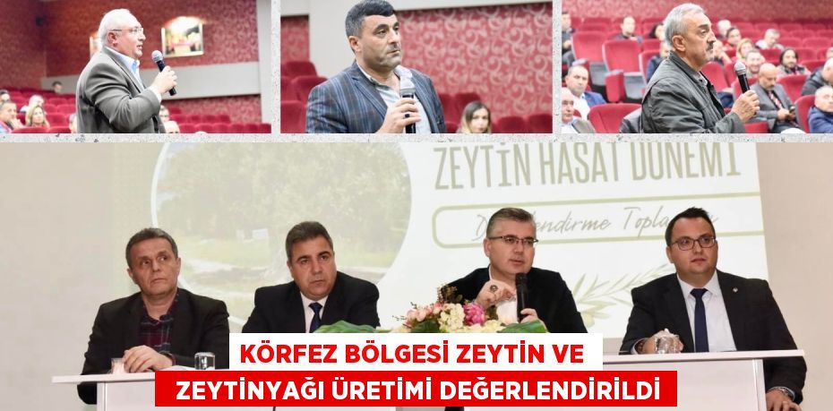 KÖRFEZ BÖLGESİ ZEYTİN VE    ZEYTİNYAĞI ÜRETİMİ DEĞERLENDİRİLDİ