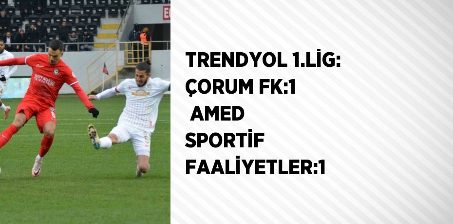 TRENDYOL 1.LİG: ÇORUM FK:1  AMED SPORTİF FAALİYETLER:1