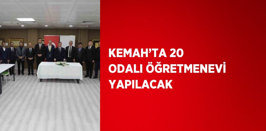 KEMAH’TA 20 ODALI ÖĞRETMENEVİ YAPILACAK