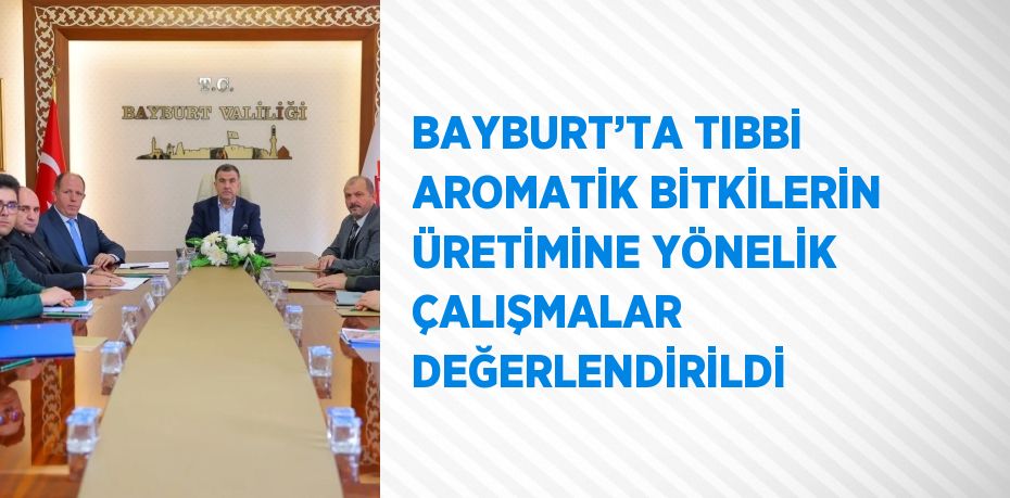 BAYBURT’TA TIBBİ AROMATİK BİTKİLERİN ÜRETİMİNE YÖNELİK ÇALIŞMALAR DEĞERLENDİRİLDİ