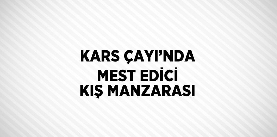 KARS ÇAYI’NDA MEST EDİCİ KIŞ MANZARASI