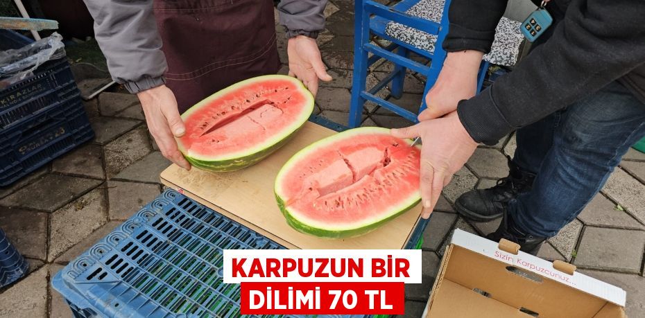 KARPUZUN BİR DİLİMİ 70 TL