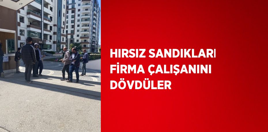 HIRSIZ SANDIKLARI FİRMA ÇALIŞANINI DÖVDÜLER