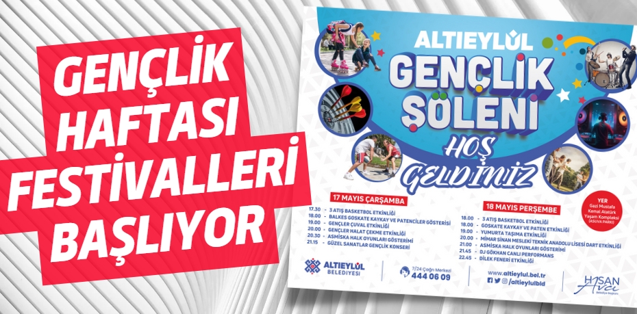GENÇLİK HAFTASI FESTİVALLERİ BAŞLIYOR