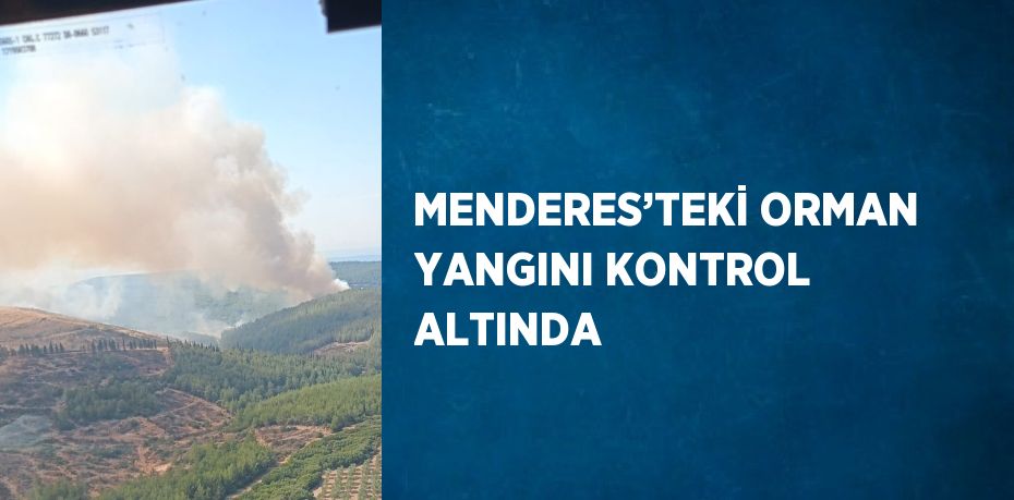 MENDERES’TEKİ ORMAN YANGINI KONTROL ALTINDA