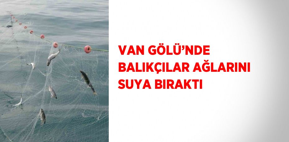 VAN GÖLÜ’NDE BALIKÇILAR AĞLARINI SUYA BIRAKTI