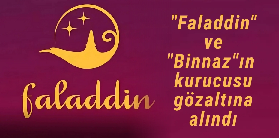 "Faladdin" ve "Binnaz"ın kurucusu gözaltına alındı