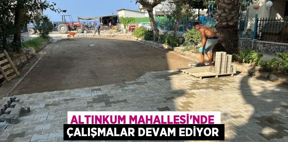 ALTINKUM MAHALLESİ’NDE ÇALIŞMALAR DEVAM EDİYOR