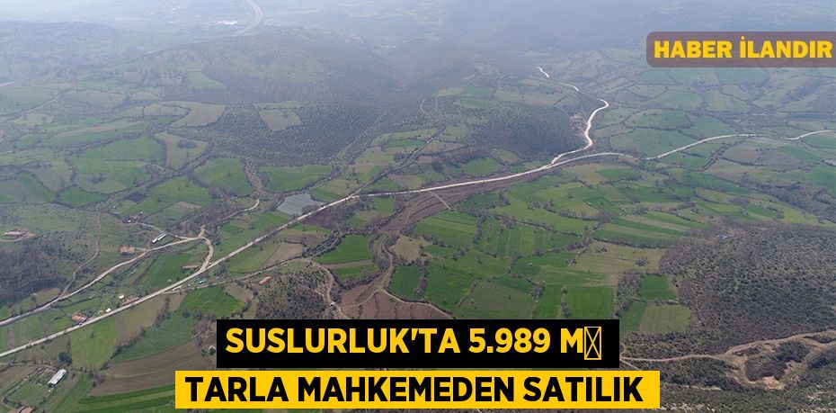 Suslurluk'ta 5.989 m² tarla mahkemeden satılık