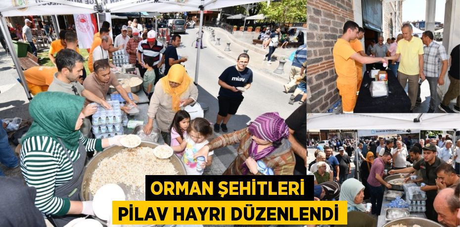 ORMAN ŞEHİTLERİ PİLAV HAYRI DÜZENLENDİ