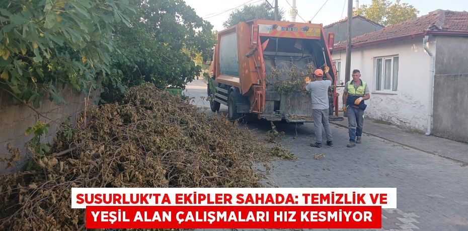 Susurluk'ta Ekipler Sahada: Temizlik ve Yeşil Alan Çalışmaları Hız Kesmiyor