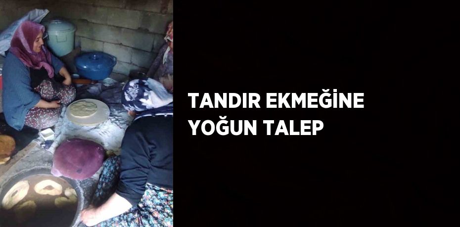 TANDIR EKMEĞİNE YOĞUN TALEP