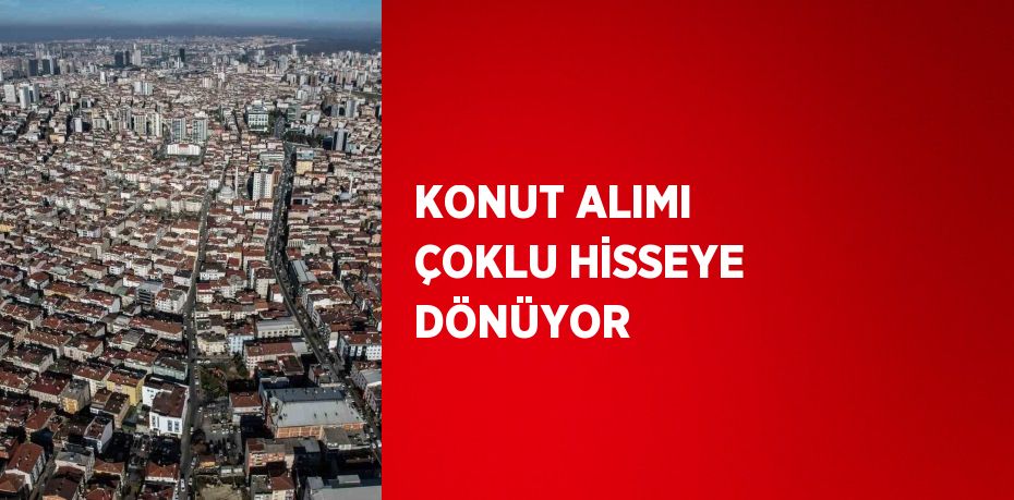 KONUT ALIMI ÇOKLU HİSSEYE DÖNÜYOR