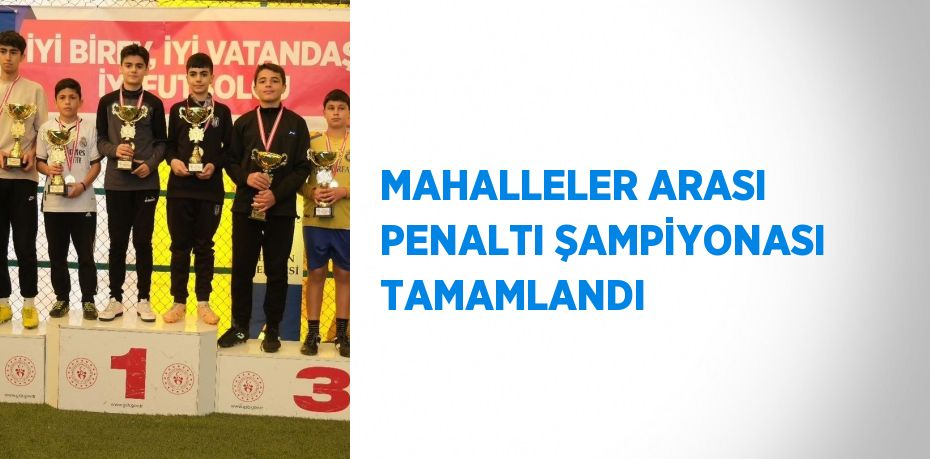 MAHALLELER ARASI PENALTI ŞAMPİYONASI TAMAMLANDI