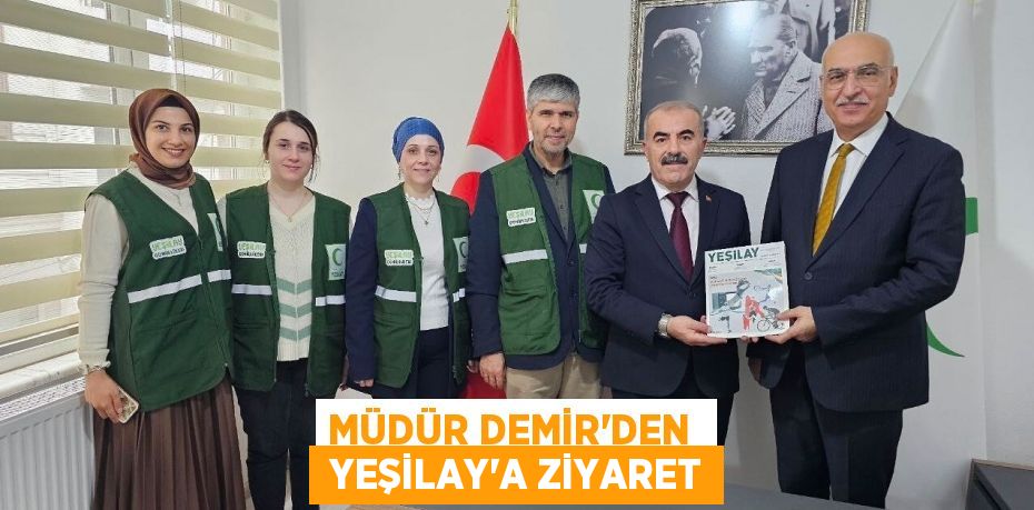 MÜDÜR DEMİR’DEN   YEŞİLAY’A ZİYARET