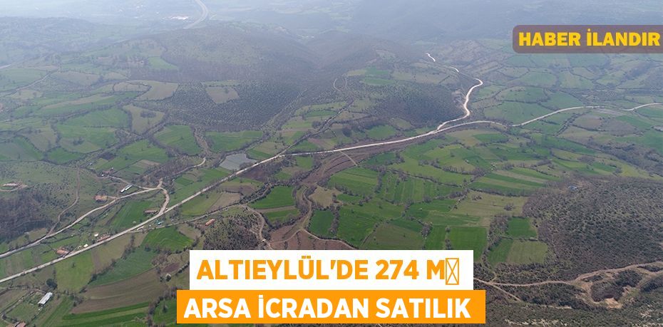 Altıeylül'de 274 m² arsa icradan satılık