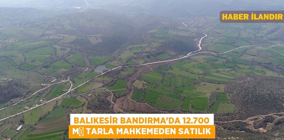 Balıkesir Bandırma'da 12.700 m² tarla mahkemeden satılık