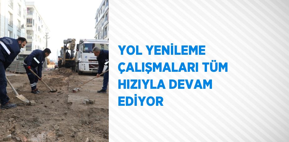 YOL YENİLEME ÇALIŞMALARI TÜM HIZIYLA DEVAM EDİYOR