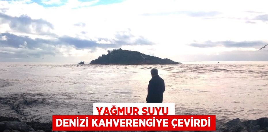 YAĞMUR SUYU DENİZİ KAHVERENGİYE ÇEVİRDİ