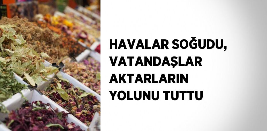 HAVALAR SOĞUDU, VATANDAŞLAR AKTARLARIN YOLUNU TUTTU