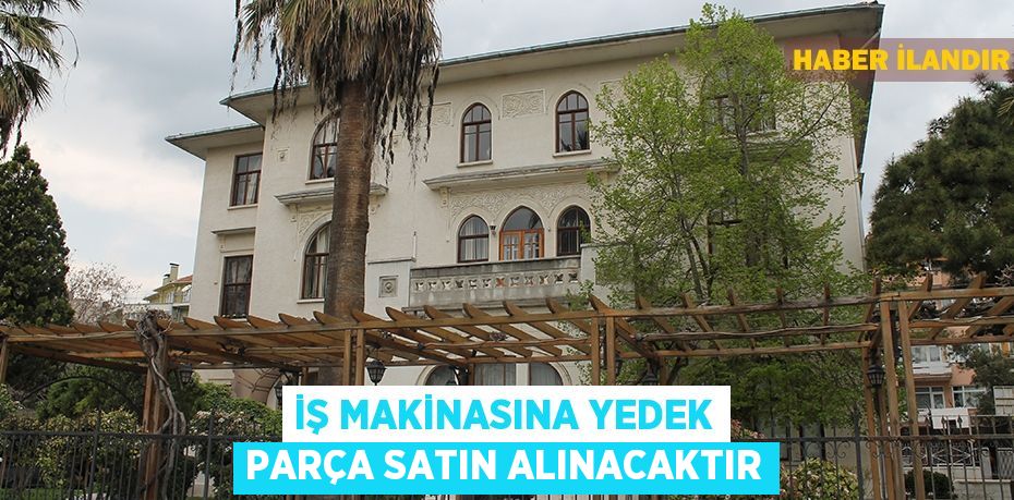 İş makinasına yedek parça satın alınacaktır