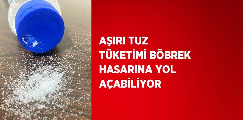 AŞIRI TUZ TÜKETİMİ BÖBREK HASARINA YOL AÇABİLİYOR