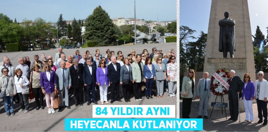 84 YILDIR AYNI  HEYECANLA KUTLANIYOR