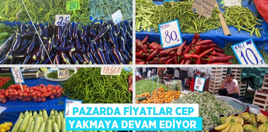 PAZARDA FİYATLAR CEP YAKMAYA DEVAM EDİYOR