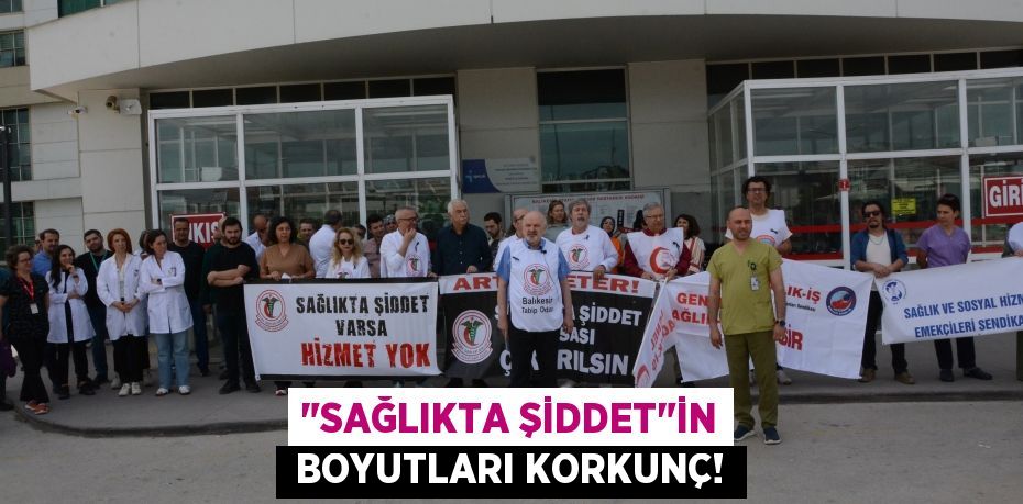 "SAĞLIKTA ŞİDDET"İN  BOYUTLARI KORKUNÇ!