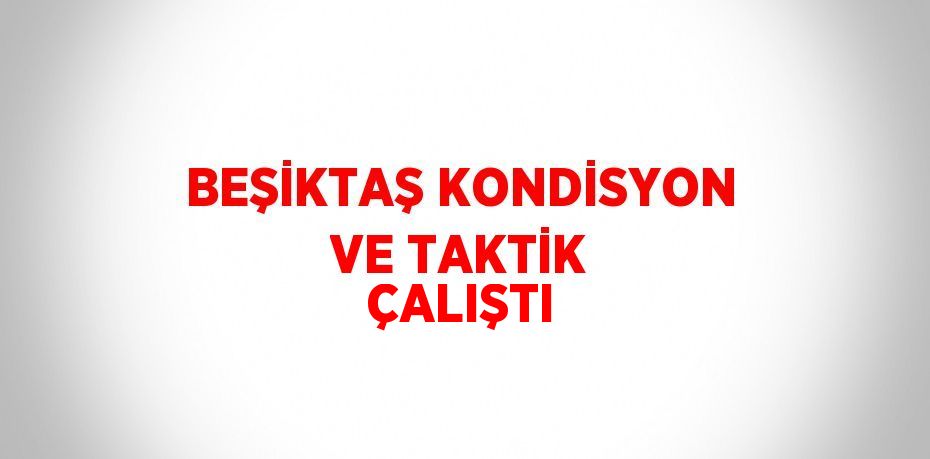 BEŞİKTAŞ KONDİSYON VE TAKTİK ÇALIŞTI