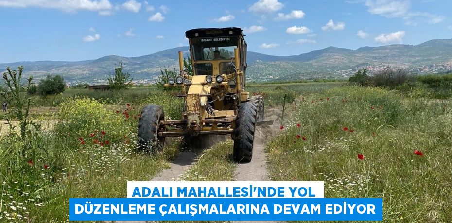ADALI MAHALLESİ’NDE YOL DÜZENLEME ÇALIŞMALARINA DEVAM EDİYOR