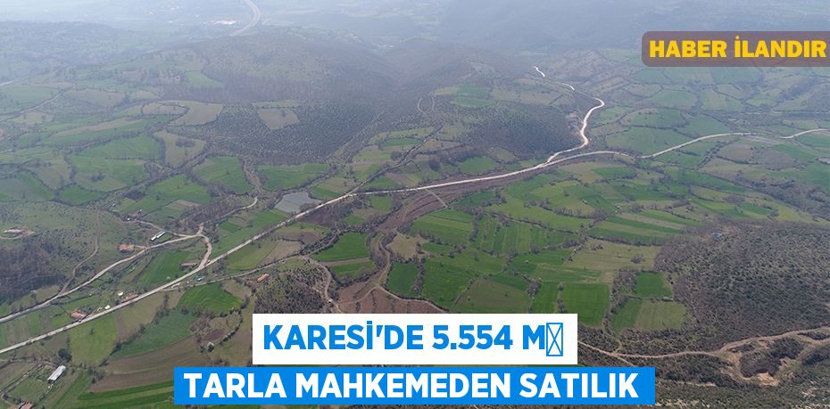 Karesi'de 5.554 m² tarla mahkemeden satılık