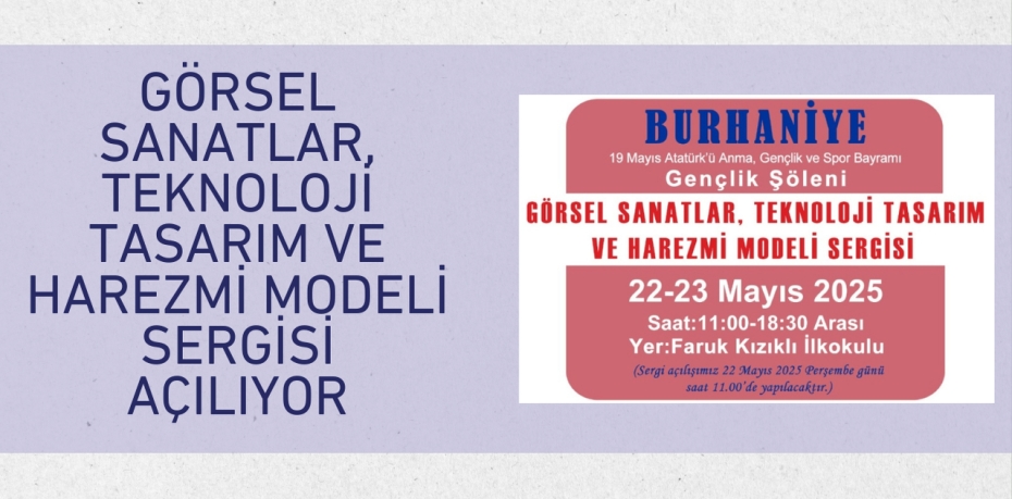 GÖRSEL SANATLAR, TEKNOLOJİ TASARIM VE HAREZMİ MODELİ SERGİSİ AÇILIYOR