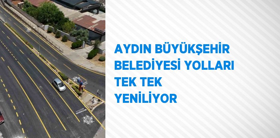 AYDIN BÜYÜKŞEHİR BELEDİYESİ YOLLARI TEK TEK YENİLİYOR