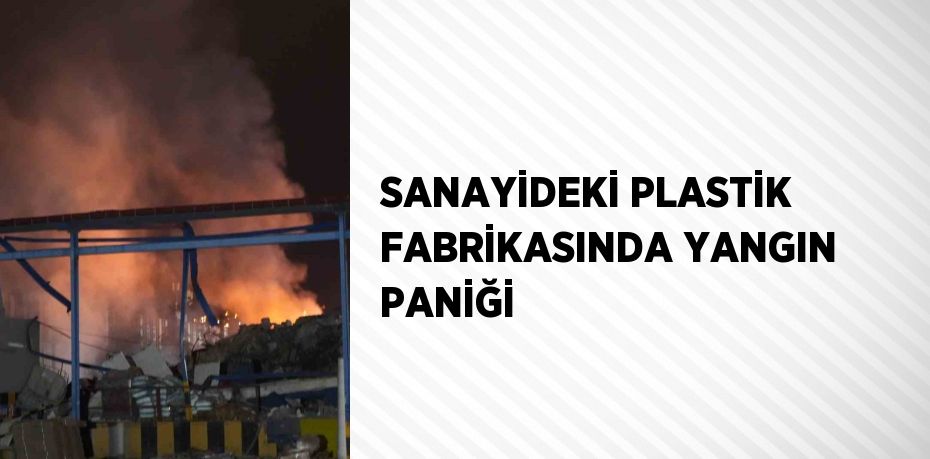 SANAYİDEKİ PLASTİK FABRİKASINDA YANGIN PANİĞİ