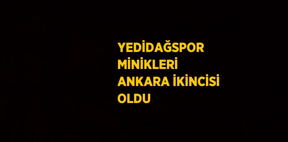 YEDİDAĞSPOR MİNİKLERİ ANKARA İKİNCİSİ OLDU