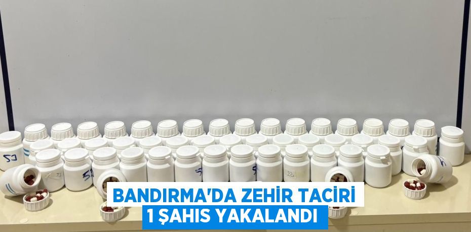 Bandırma’da zehir taciri 1 şahıs yakalandı
