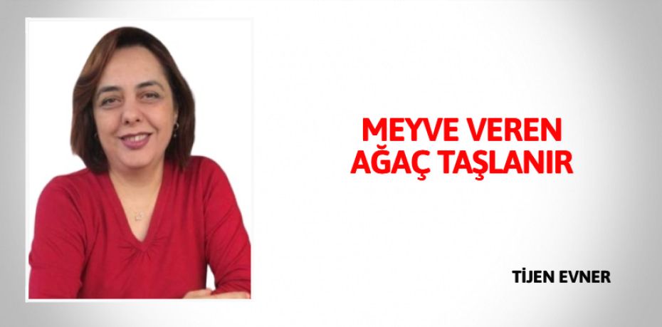 MEYVE VEREN AĞAÇ TAŞLANIR