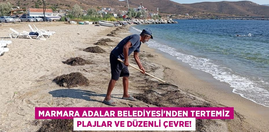 Marmara Adalar Belediyesi'nden Tertemiz Plajlar ve Düzenli Çevre!