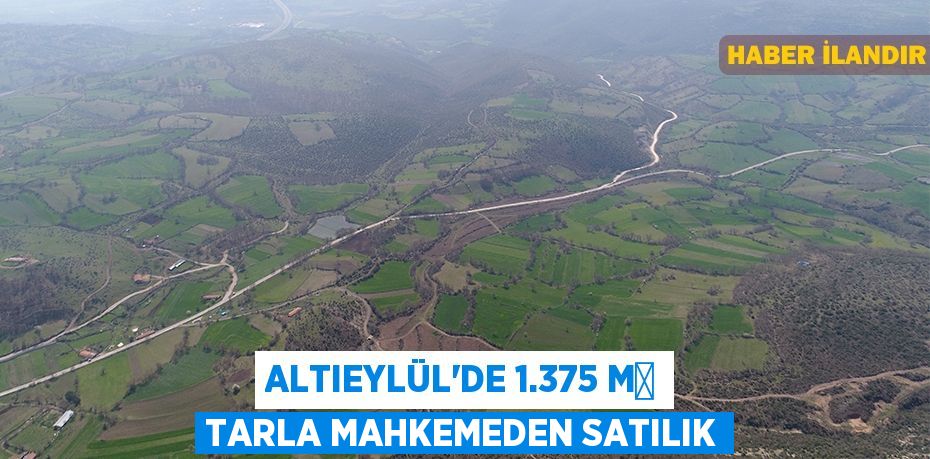 Altıeylül'de 1.375 m² tarla mahkemeden satılık