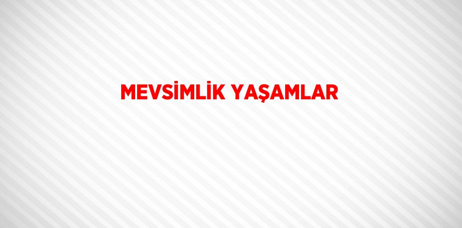 MEVSİMLİK YAŞAMLAR