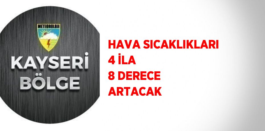 HAVA SICAKLIKLARI 4 İLA 8 DERECE ARTACAK