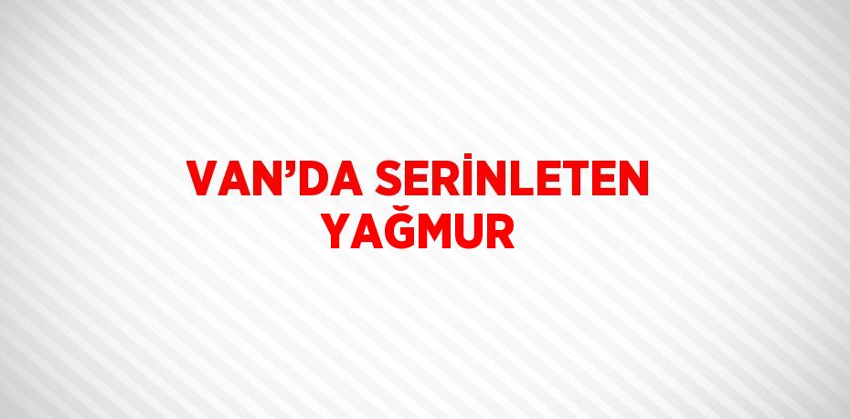 VAN’DA SERİNLETEN YAĞMUR