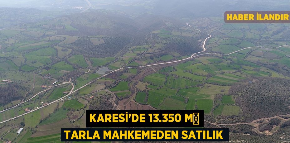 Karesi'de 13.350 m² tarla mahkemeden satılık