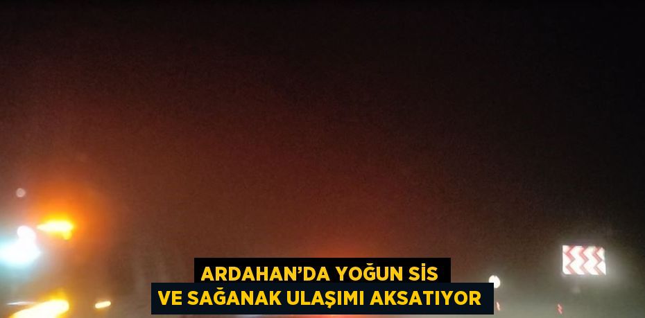 ARDAHAN’DA YOĞUN SİS VE SAĞANAK ULAŞIMI AKSATIYOR