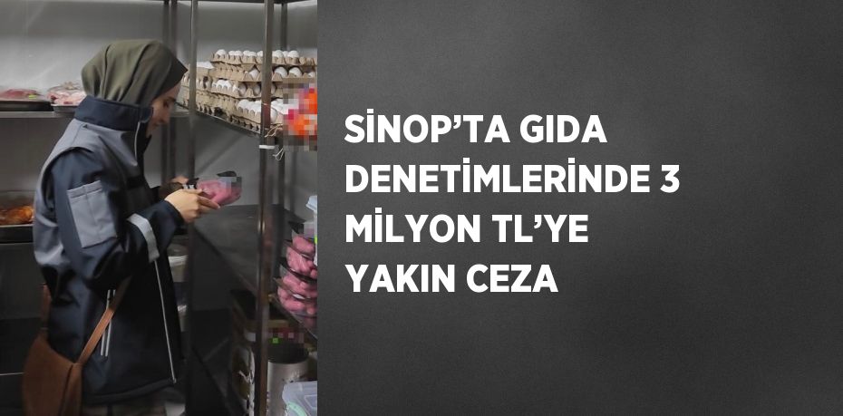 SİNOP’TA GIDA DENETİMLERİNDE 3 MİLYON TL’YE YAKIN CEZA